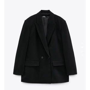 Zara oversized black blazer new with tag size S